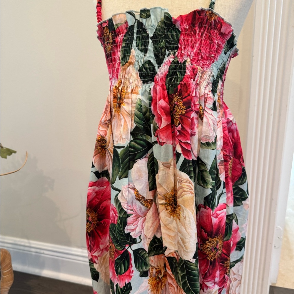 Dolce & Gabbana Floral Kids Dress - Red, Pink, Green